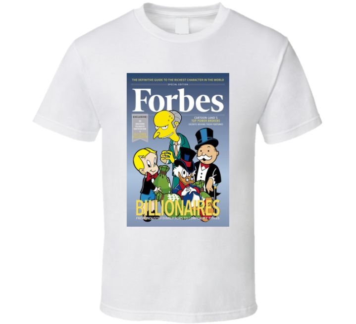 Forbes Cartoon Billionaires Parody Meme T Shirt