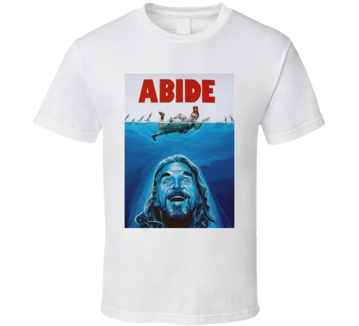 Jaws Abides Big Lebowski Movie Parody T Shirt