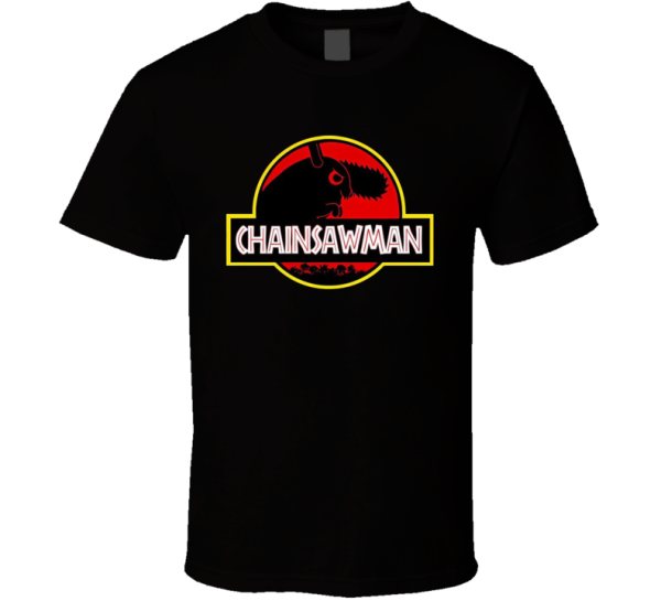 Chainsawman Jurrasic Park Pochita Parody T Shirt