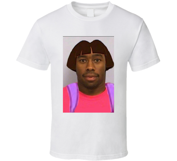 Dora The Creator Tyler The Explorer Cursed Meme Mugshot T Shirt