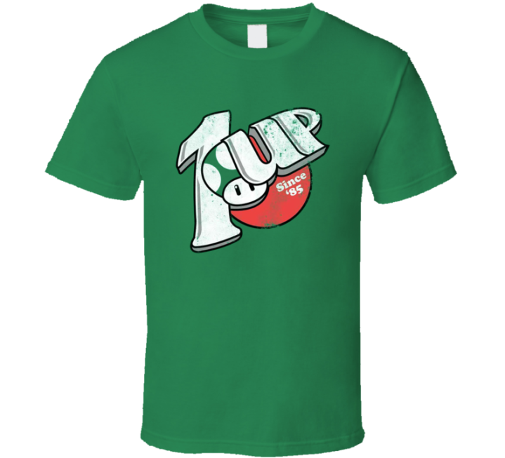 7 Up 1 Up Since 85 Super Mario Parody T Shirt