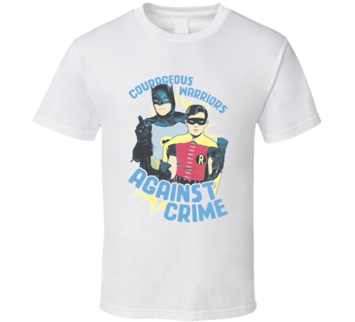 Courageous Warriors Against Crime Batman Robin T Shirt