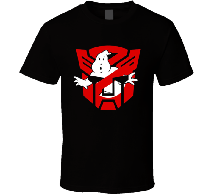 Transformers Ghostbusters Logo Parody T Shirt