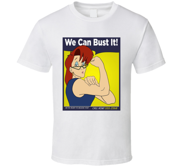 We Can Bust It Rosie Riveter Ghostbusters Parody T Shirt