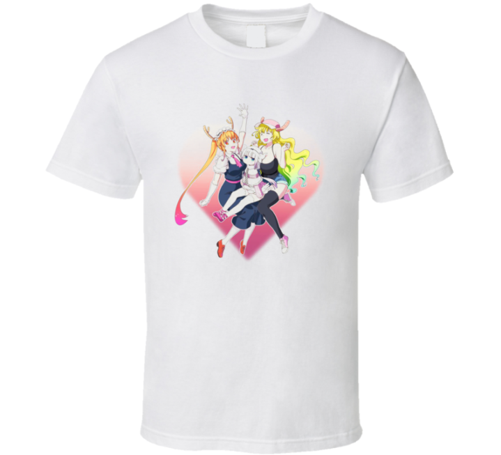 Kobayashi's Dragon Maid Cute Heart T Shirt