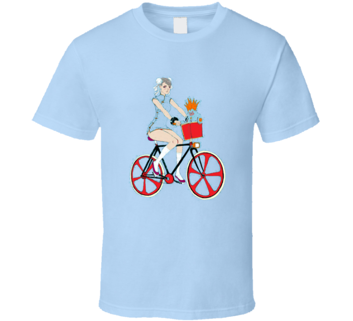 Chun Li Bicycle Toy Store Street Fighter T Shirt