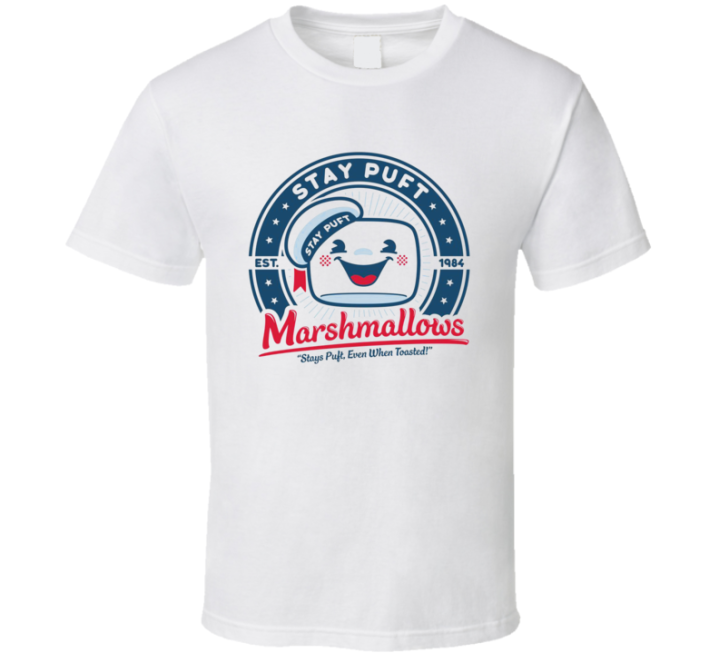 Stay Puft Marshmallows Ghostbusters Parody T Shirt