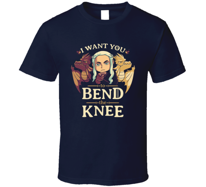 Uncle Sam Bend The Knee Funny Game Of Thrones Parody T Shirt