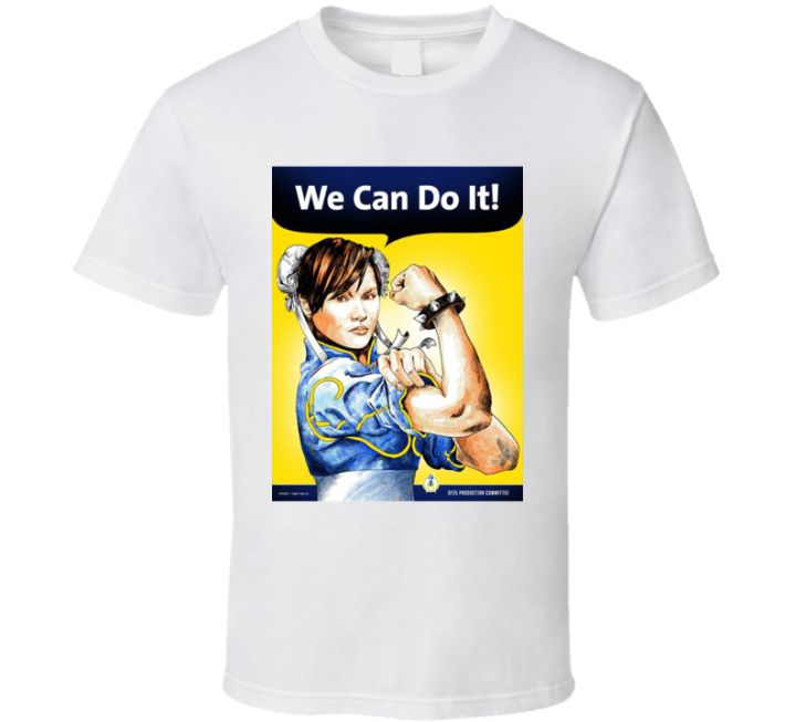 Chun Li Rosie Riveter We Can Do It Street Fighter Parody T Shirt