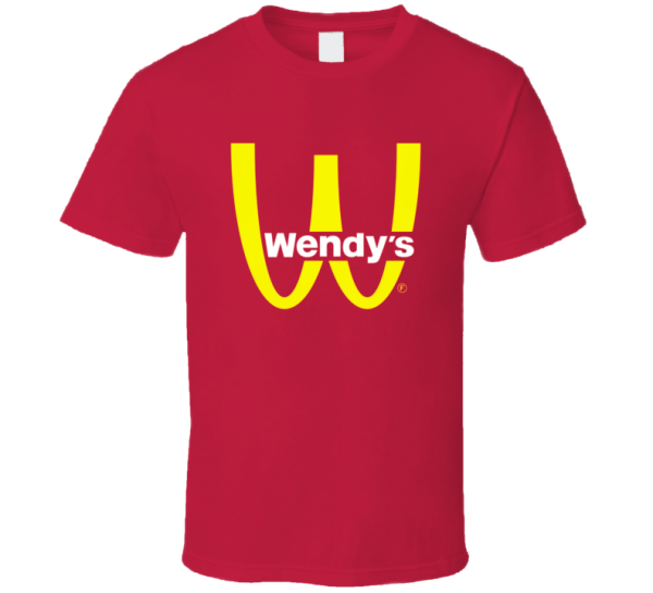 Wendy's Mcdonald's Logo Parody T Shirt