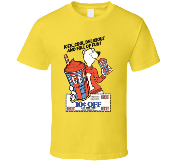 Icee Cool Delicious And Fun Vintage Ad T Shirt