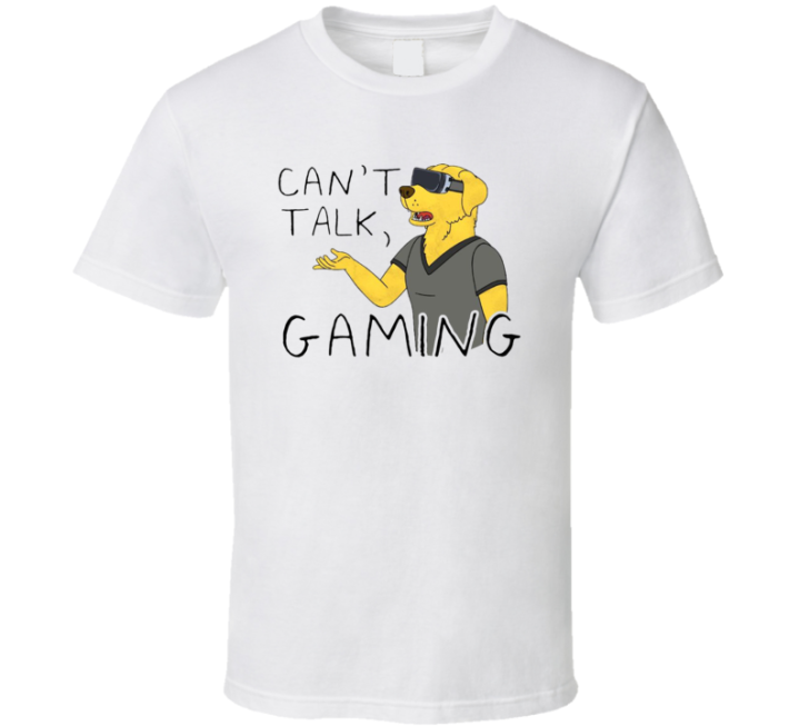 Can't Talk Gaming Bojack Horseman T Shirt