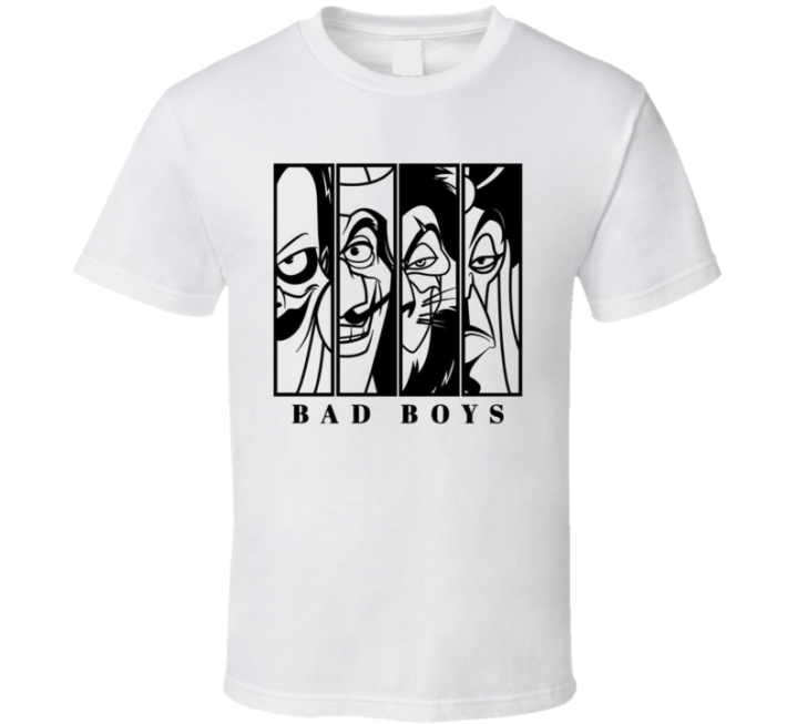 Bad Boys Disney Villains Parody T Shirt