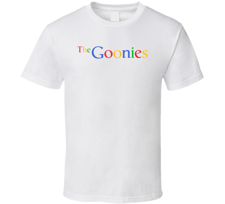 The Goonies Google Logo Parody Movie T Shirt