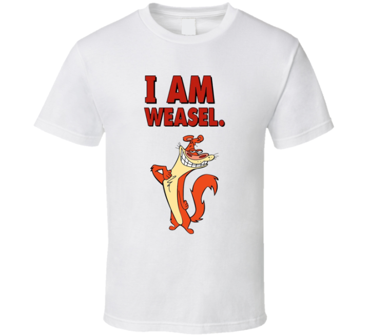 I Am Weasel Cartoon Retro T Shirt