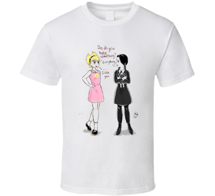 Grim Adventures Of Wednesday And Mandy Parody T Shirt