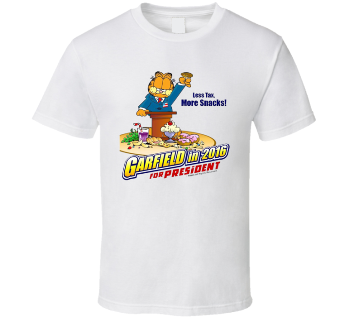 Vote Garfield Less Tax More Snacks T Shirt