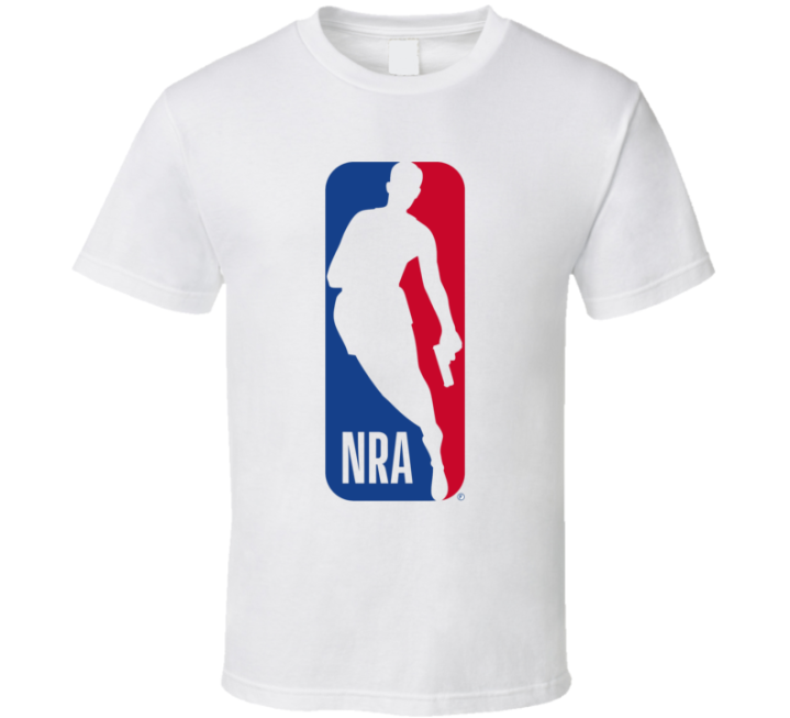 Nra Nba Logo Parody Gun Rights Gift T Shirt