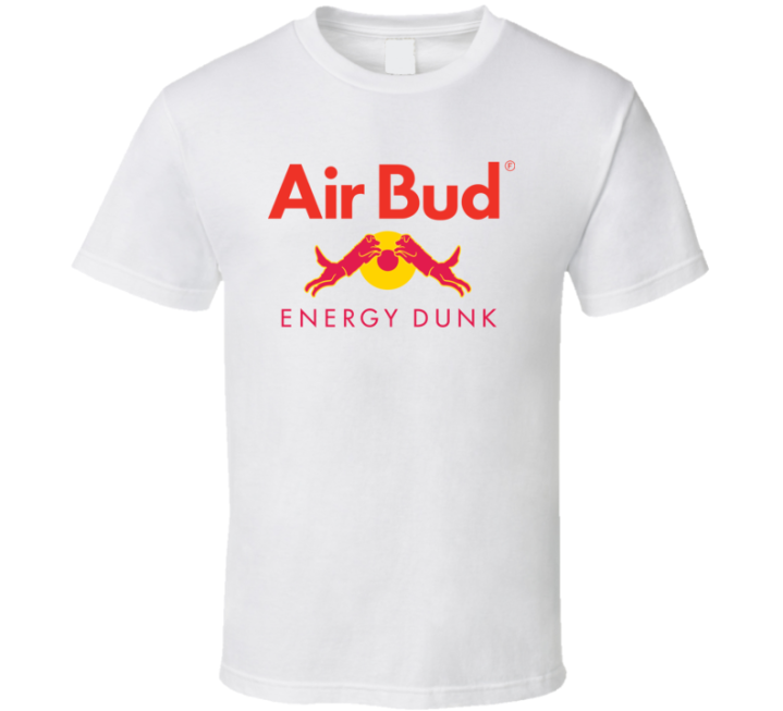 Air Bud Energy Dunk Redbull Pet Dog Parody T Shirt