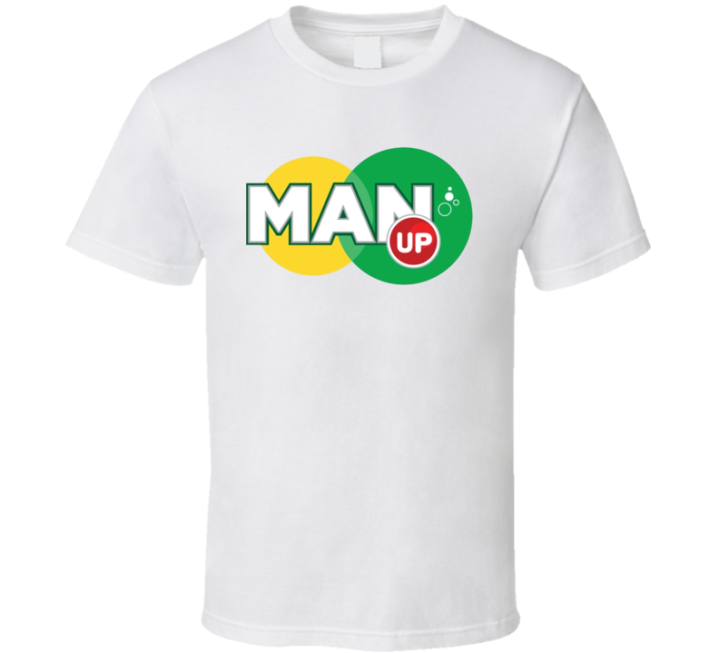 Man Up 7up Logo Parody T Shirt