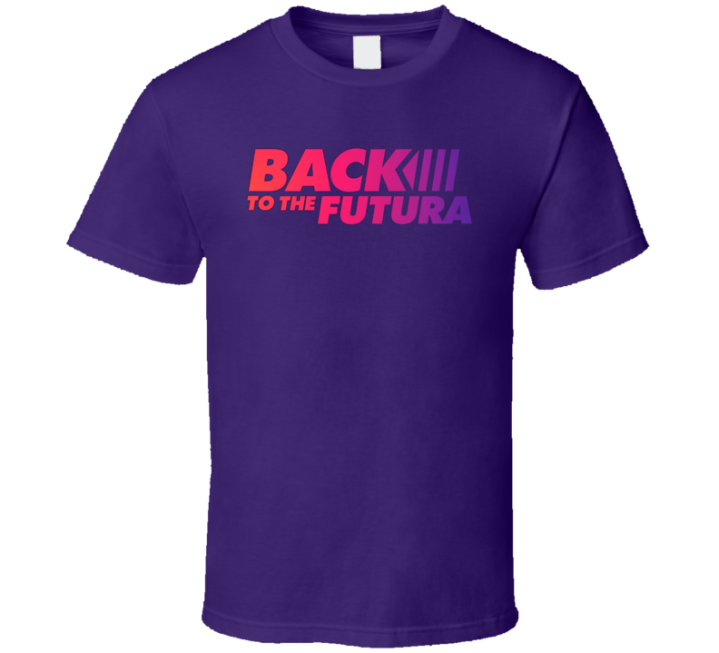 Back To The Futura Graphic Designer Font T Shirt