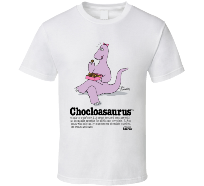 Chocolasaurus 80s 90s Retro Vintage Saurus Gang Dino Gift T Shirt