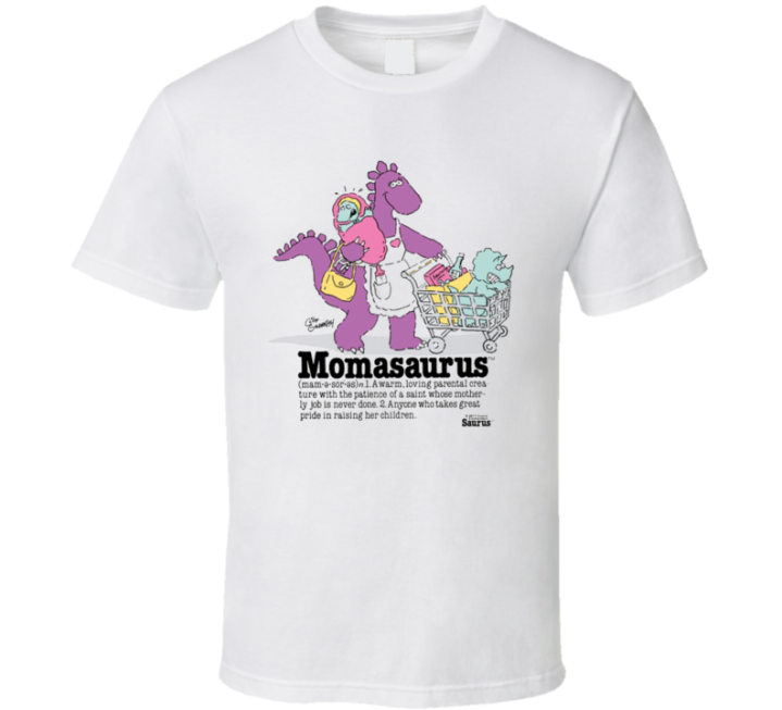 Momasaurus 80s 90s Retro Vintage Saurus Gang Dino Gift T Shirt