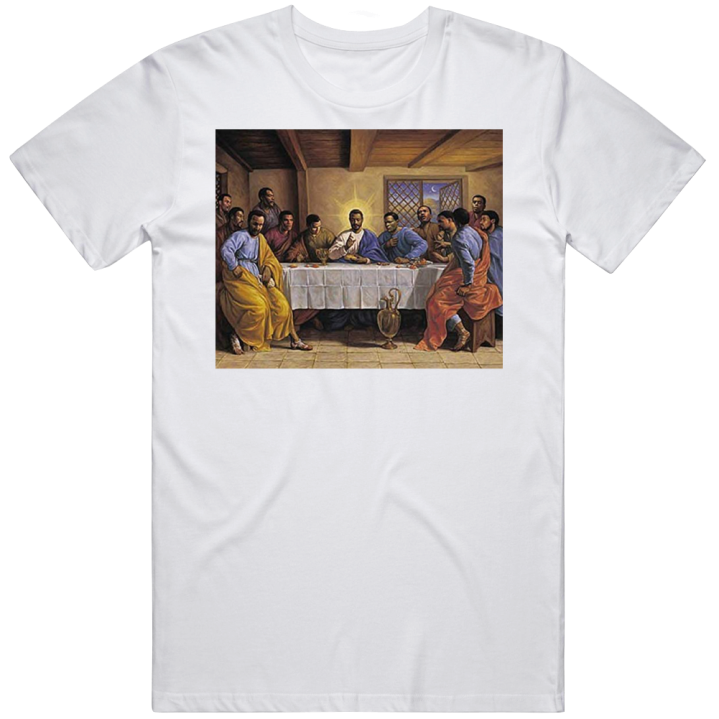 The Last Black Supper Jesus Disciples Christian T Shirt