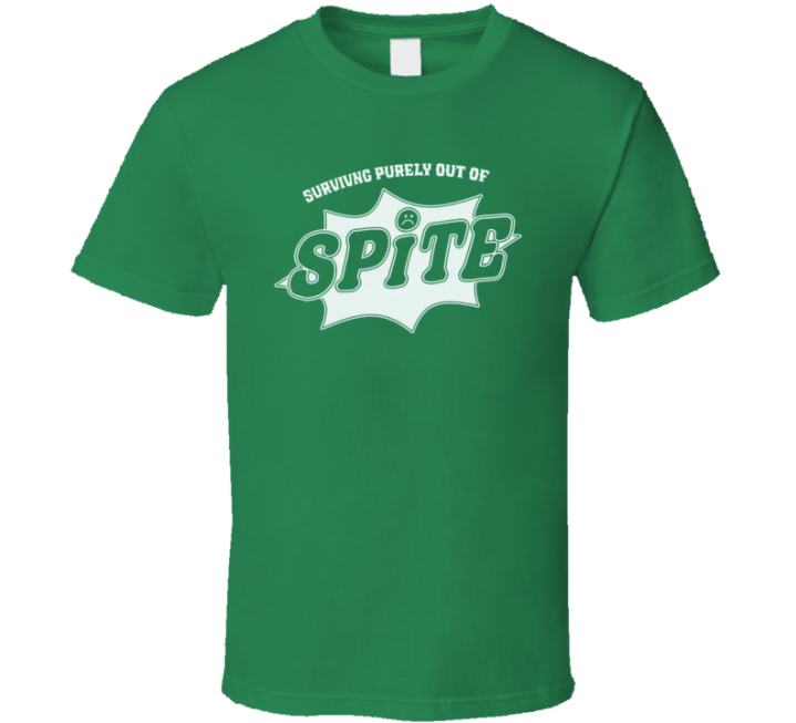 Surviving Out Of Spite Sprite Parody T Shirt