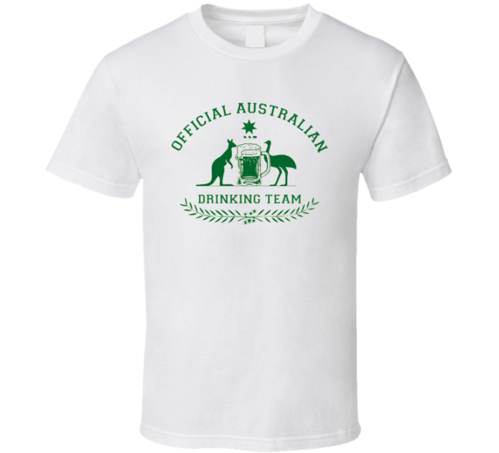 Official Australian Drinking Team Parody T Shirt