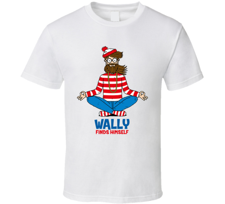 Wally Finds Himself Findign Waldo Parody T Shirt