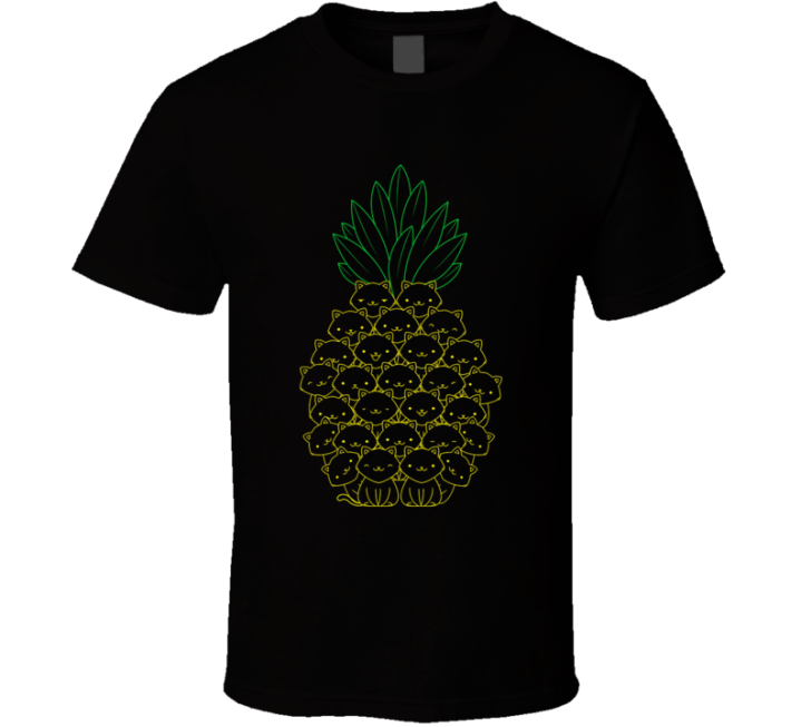 Pineapple Cat Meme Parody T Shirt