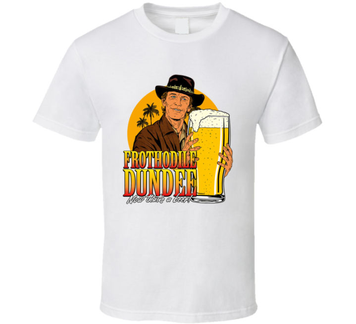 Frothodile Crocodile Dundee Beer Parody Meme T Shirt