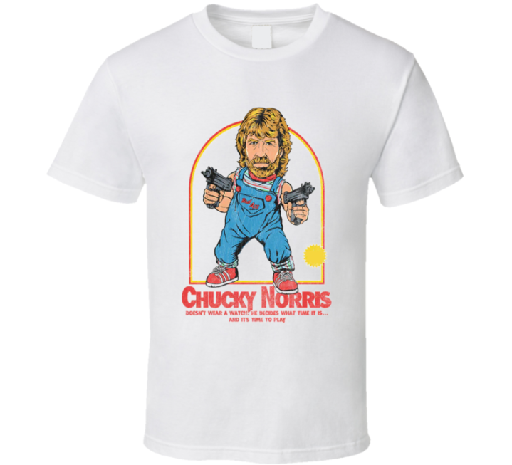 Chucky Chuck Norris Meme Parody T Shirt