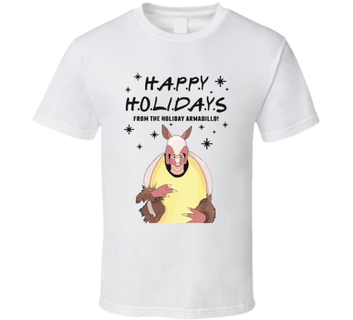 Happy Holidays From The Holiday Armadillo Friends T Shirt