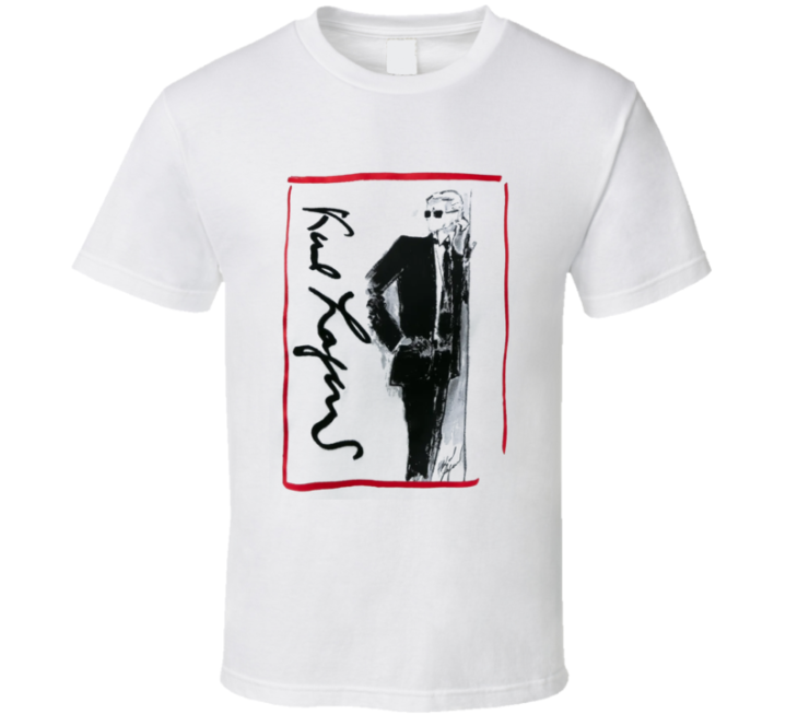 Unisex Karl Lagerfeld Celebration Sketch T Shirt