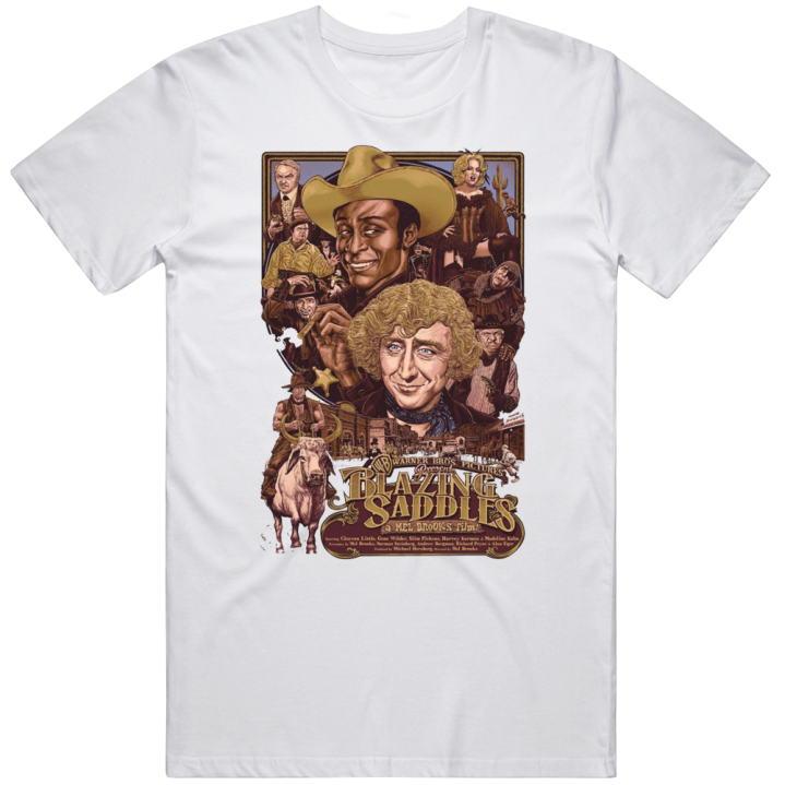 Blazing Saddles Mel Brooks Classic Movie T Shirt