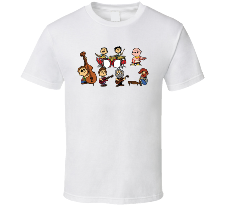 Grateful Peanuts Dead Charlie Band T Shirt