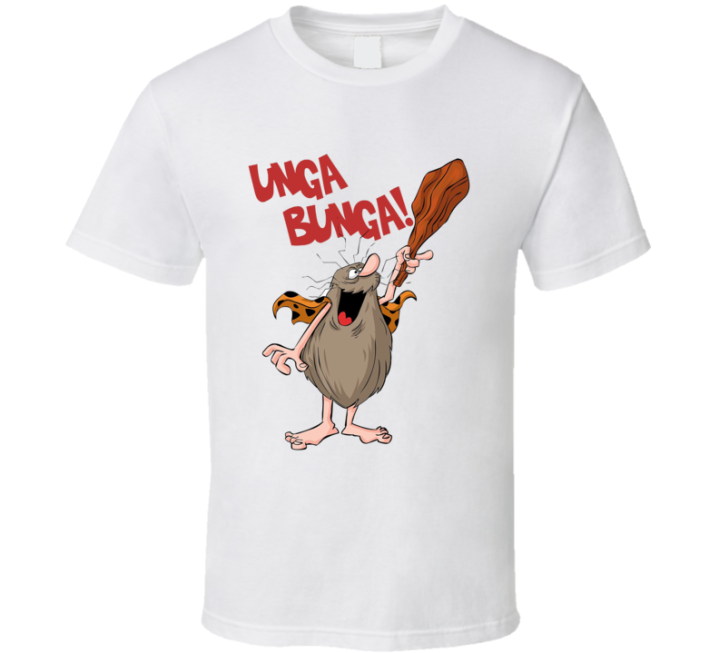 Unga Bunga Captain Caveman T Shirt