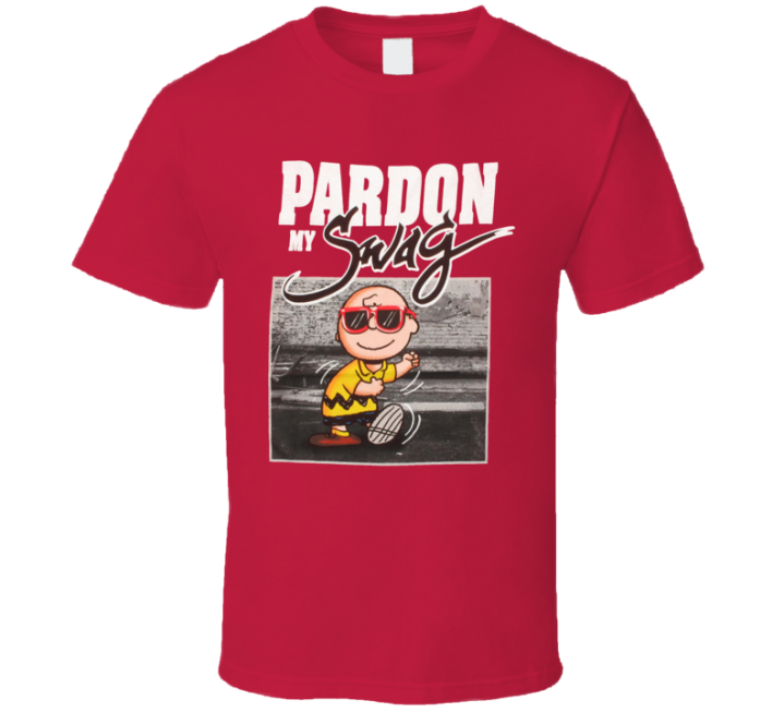 Pardon My Swag Charlie Brown Peanuts T Shirt