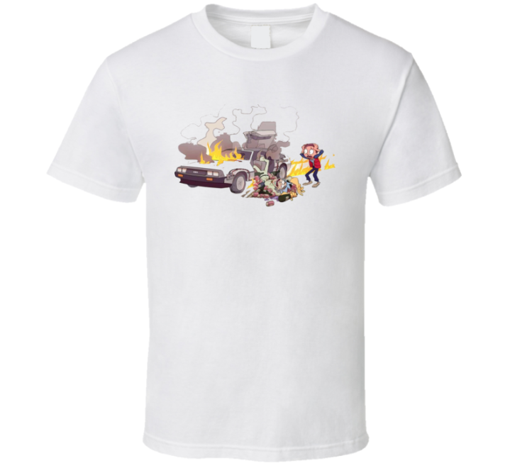 Rick Morty Back To The Future Parody T Shirt