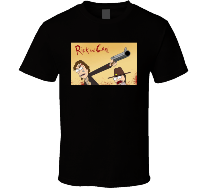 Rick And Carl Morty Walking Dead Parody T Shirt