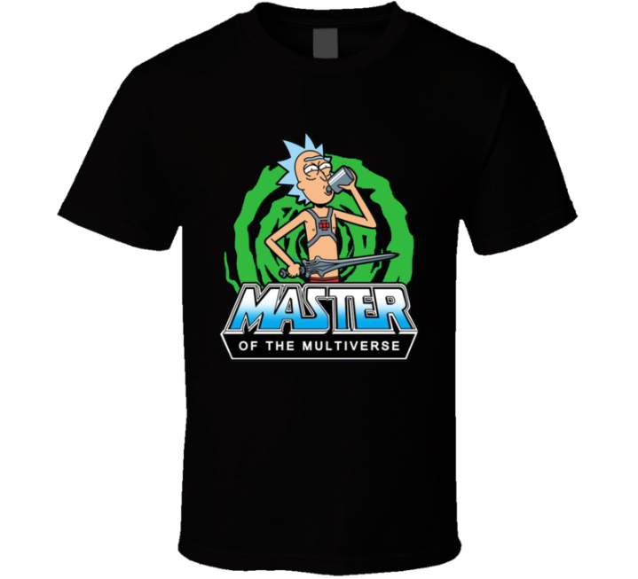 Master Of The Multiverse Rick Morty He Man Parody T Shirt