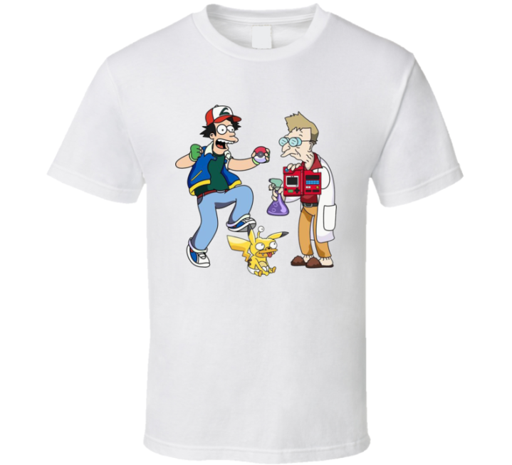 Pokemon Futurama Parody T Shirt