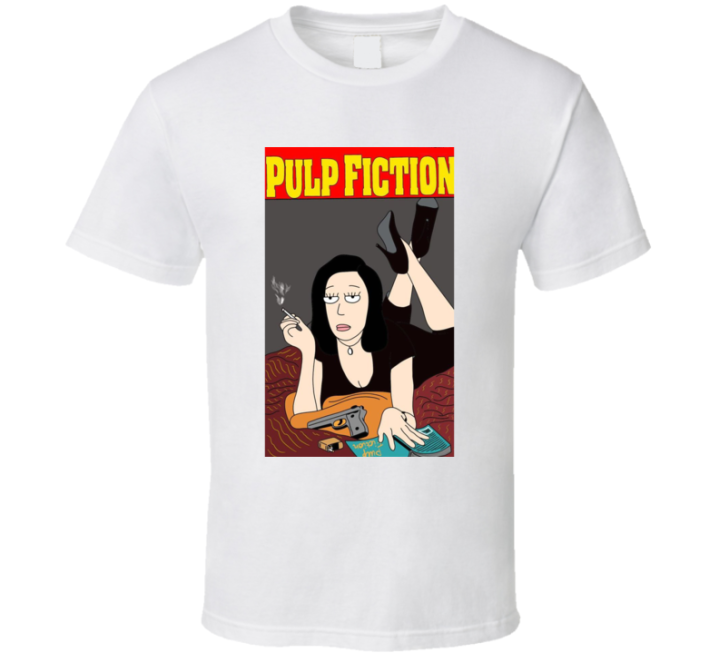 Rick And Morty Pulp Fiction Summer Parody T Shirt