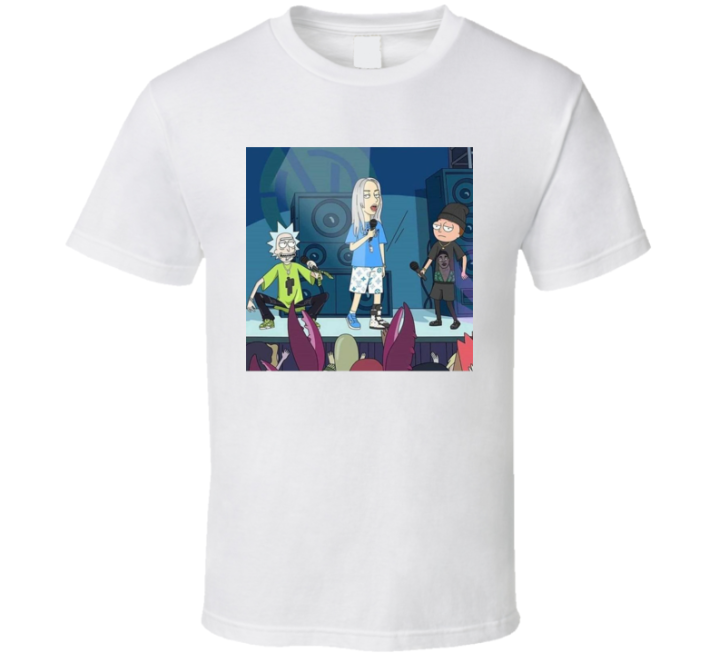 Billie Eilish Rick Morty Parody T Shirt