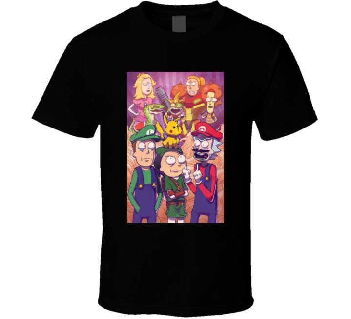 Rick Morty Crossover Multiverse Parody T Shirt