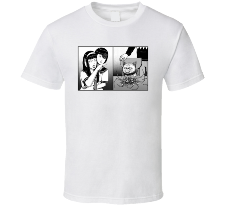 Cat Yelling Meme Junji Ito Manga Parody T Shirt