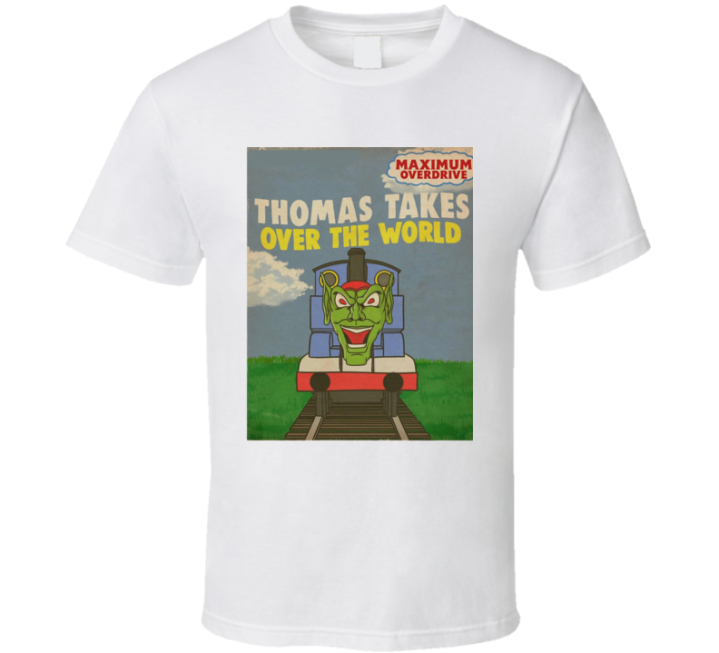 Thomas Takes Over The World Train Spiderman Goblin Parody T Shirt