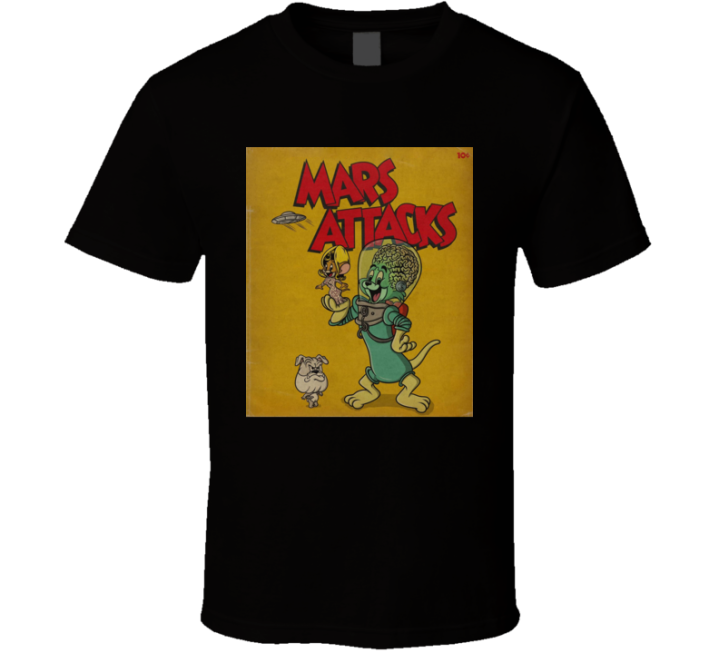 Mars Attacks Tom Jerry Cursed Parody T Shirt